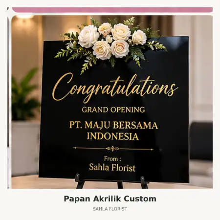 Papan Bunga Akrilik Teluk Betung